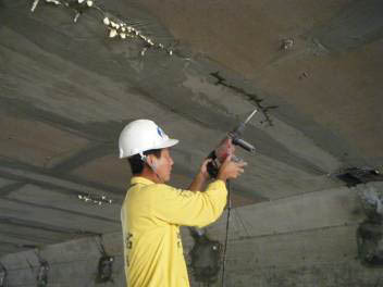 地下室 樓板 平頂鋼筋鏽蝕 修復