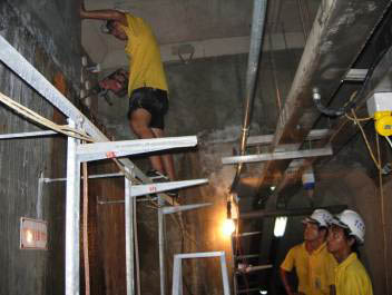 地下室 樓板 平頂鋼筋鏽蝕 修復